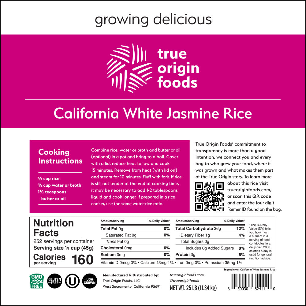 California White Jasmine Rice