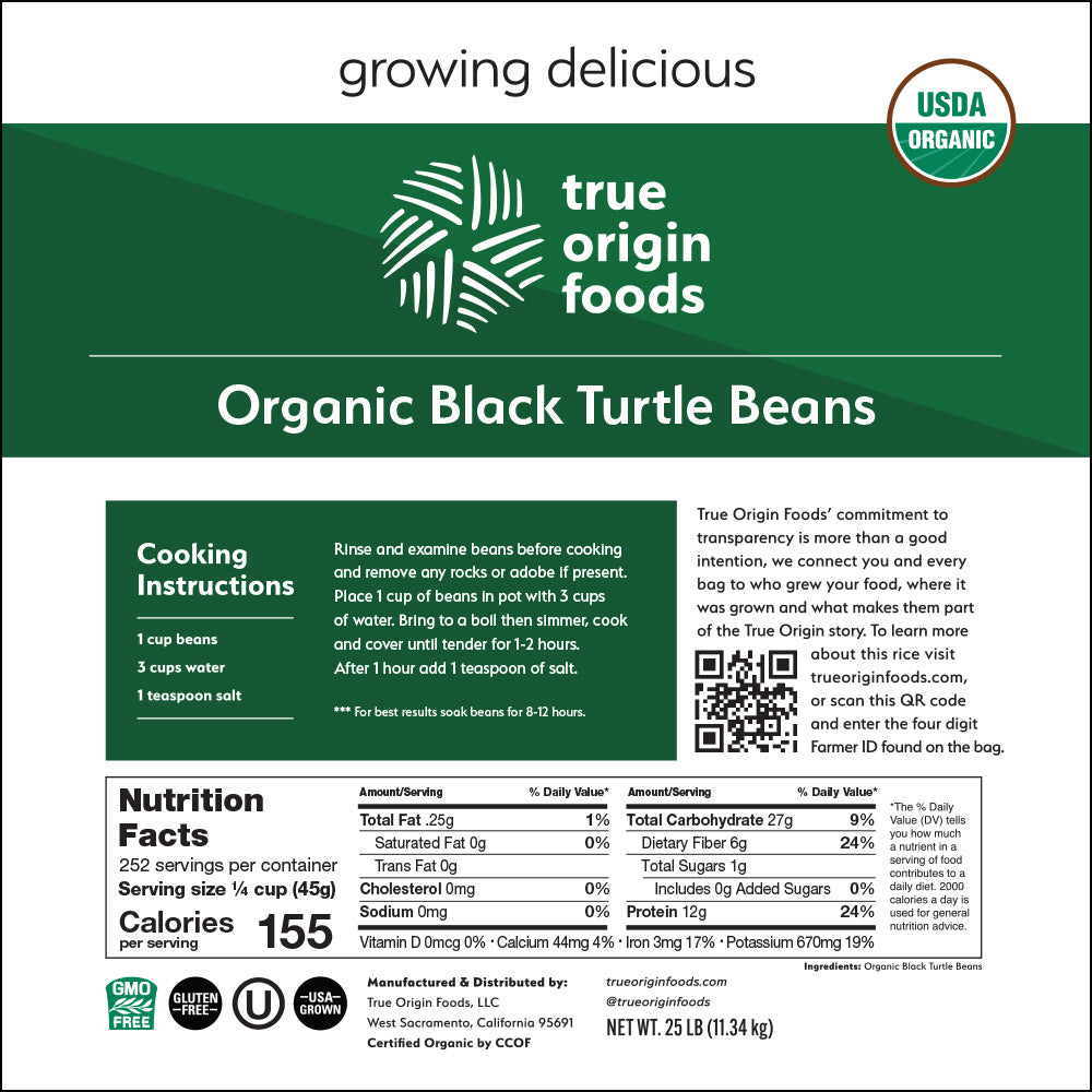 Organic Black Turtle Beans