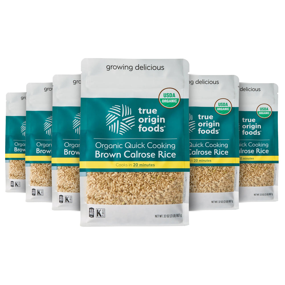 Organic Quick Cooking Brown Calrose Rice