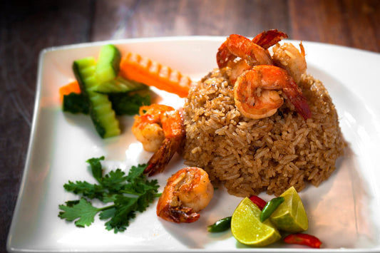 Chili Paste Fried Rice With Shrimps