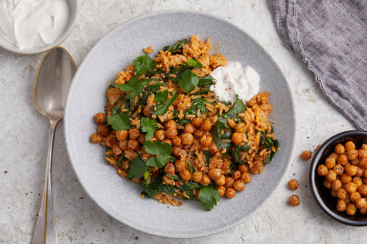 Spiced Jasmine Rice & Chickpea Skillet