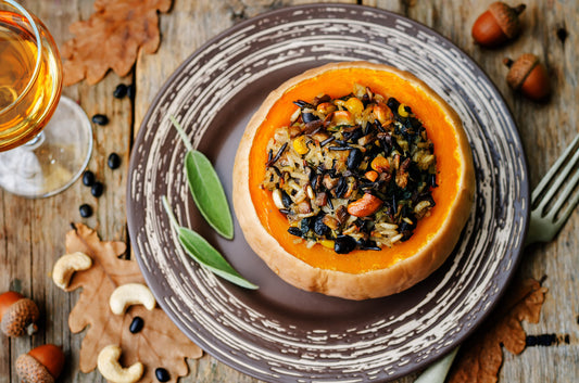 Wild Rice Stuffed Squash