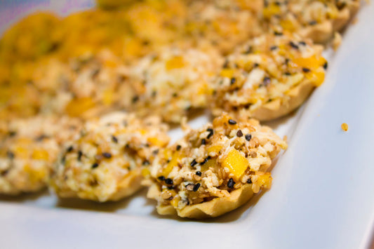 Goat Cheese & Peach Wild Rice Shells