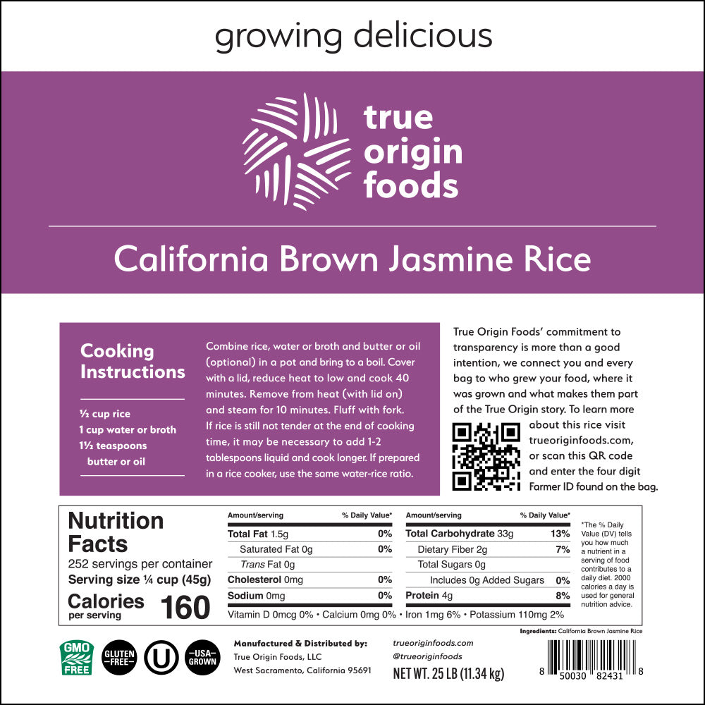 California Brown Jasmine Rice