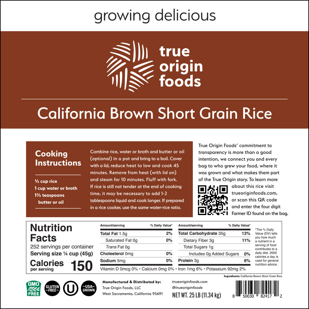 California Brown Short Grain Rice
