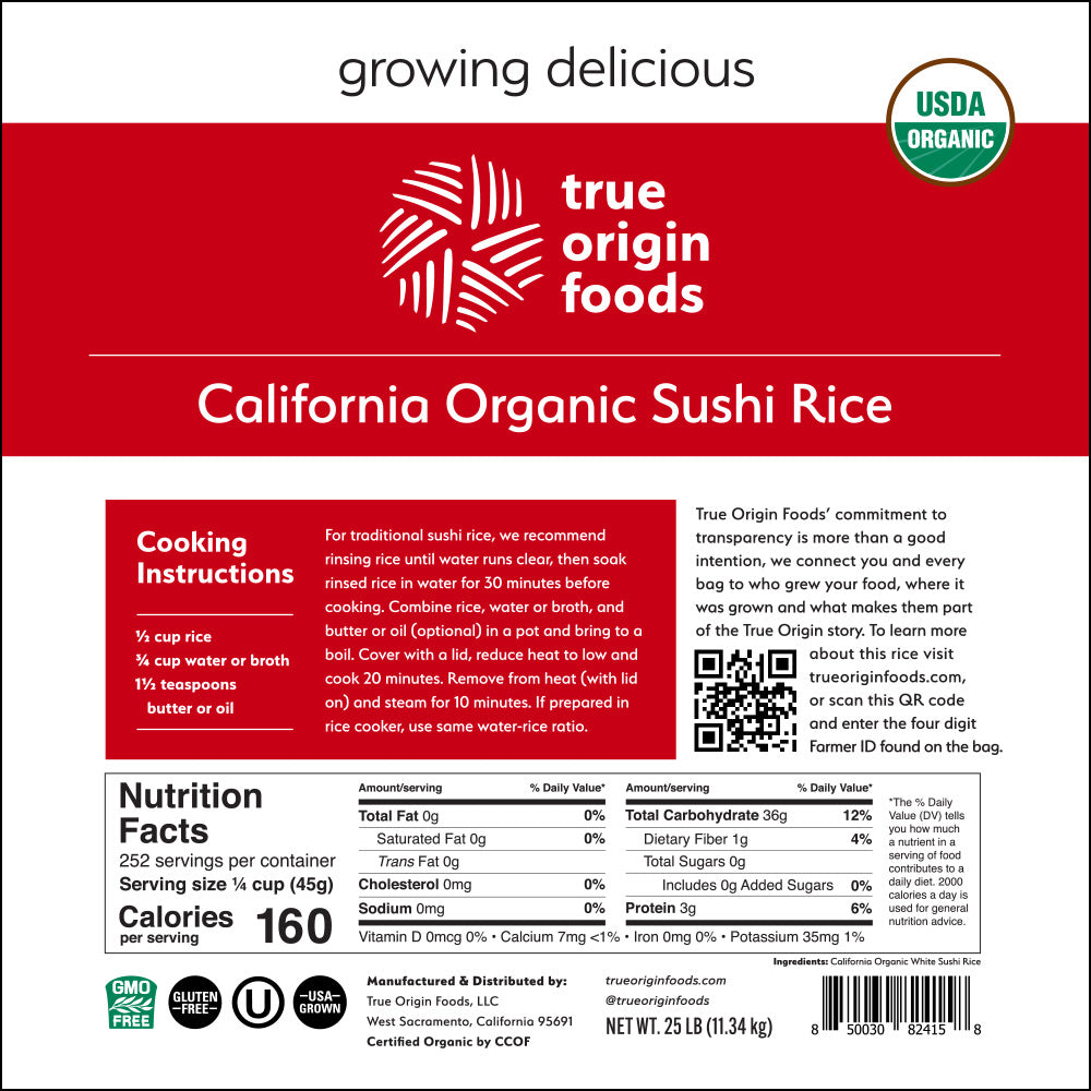 California Organic Sushi Rice