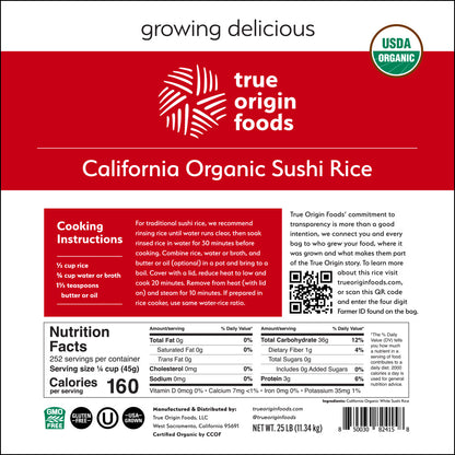 California Organic Sushi Rice