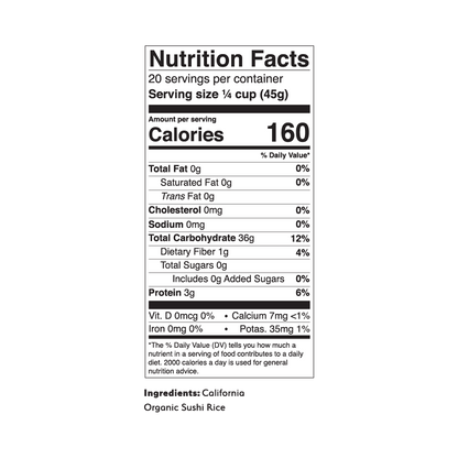 California Organic Sushi Rice