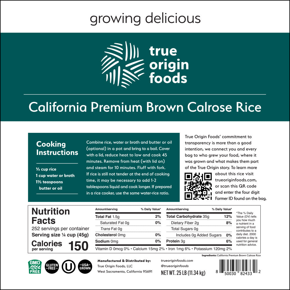 California Premium Brown Calrose Rice