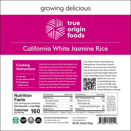 California White Jasmine Rice