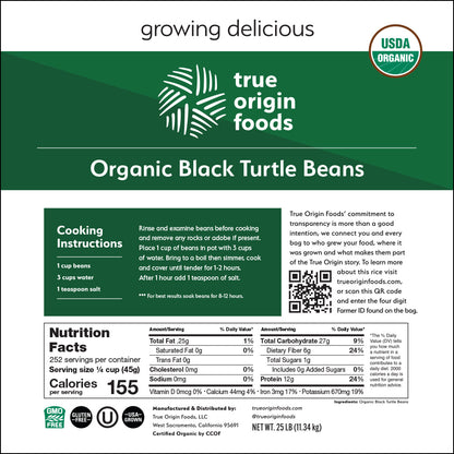 Organic Black Turtle Beans